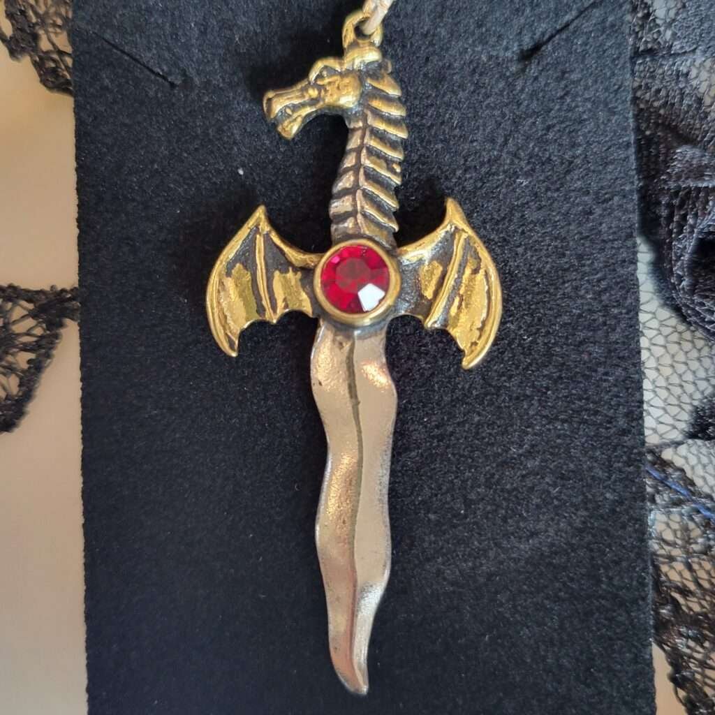 Drakon Athame Talisman Necklace