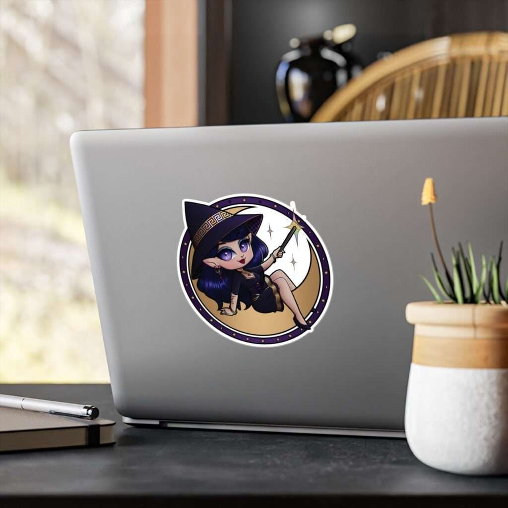 The Witchy Housewife Logo Vinyl Sticker