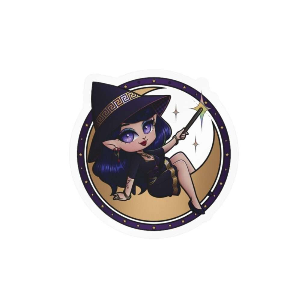 The Witchy Housewife Logo Vinyl Sticker