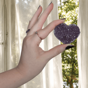 Amethyst Cluster Heart - Image 2