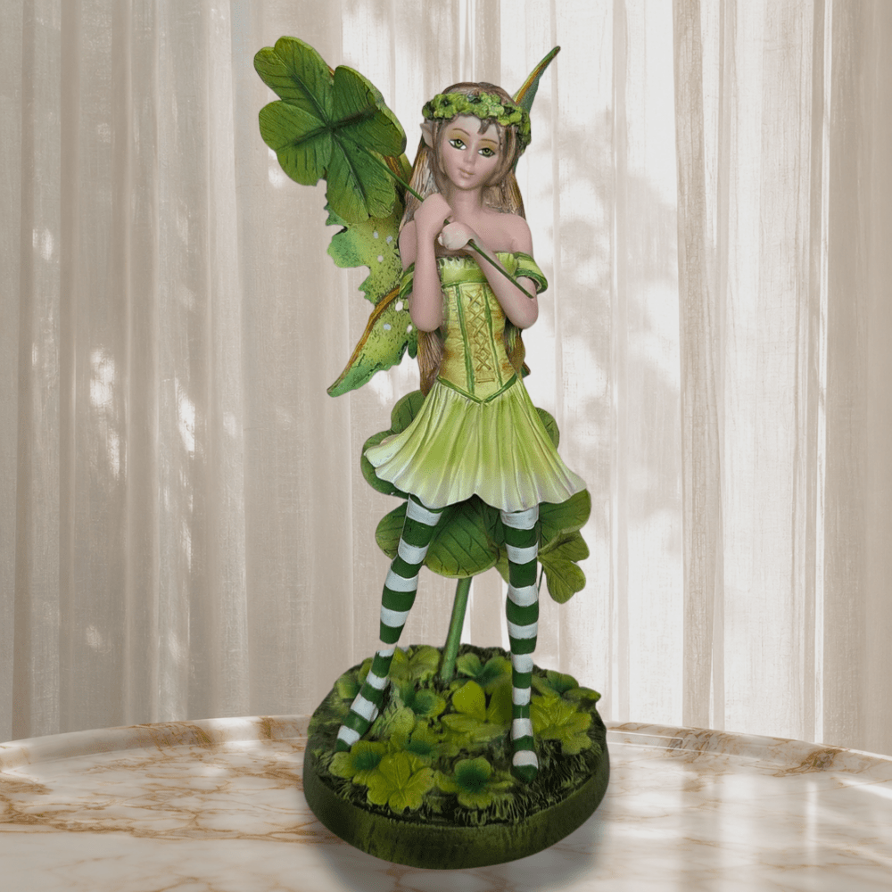 Lucky Clover Fairy Statue