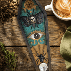 Gothic Coffin Incense Burner - Image 3