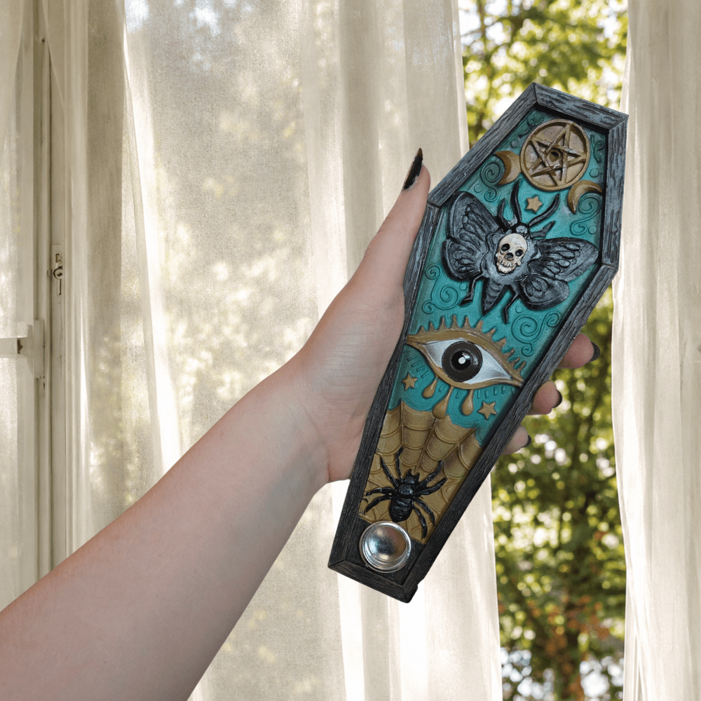 Gothic Coffin Incense Burner
