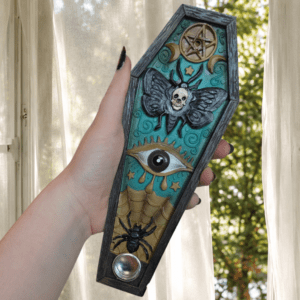 Gothic Coffin Incense Burner - Image 1