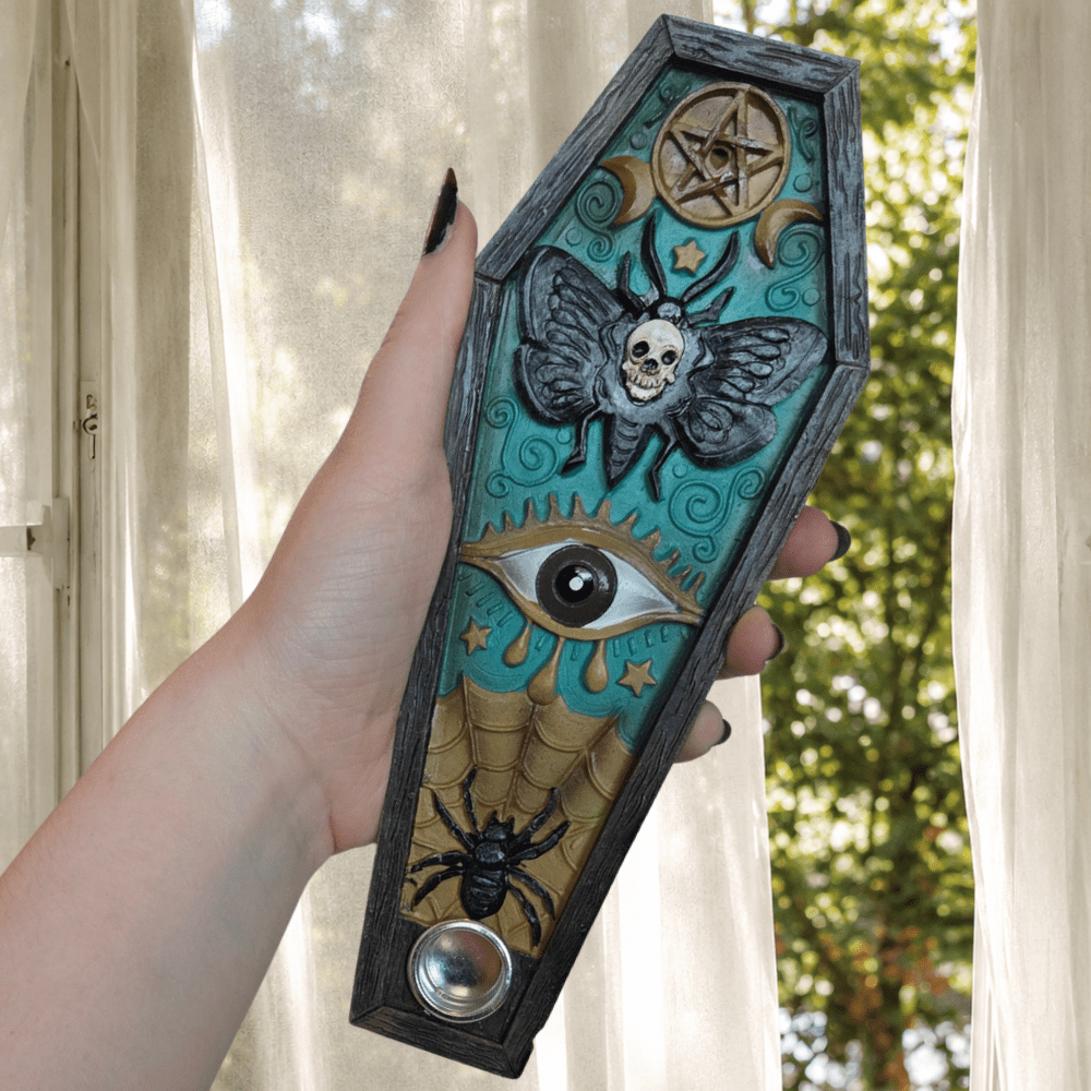 Gothic Coffin Incense Burner