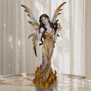 Elemental Fire Fairy Statue - Image 1