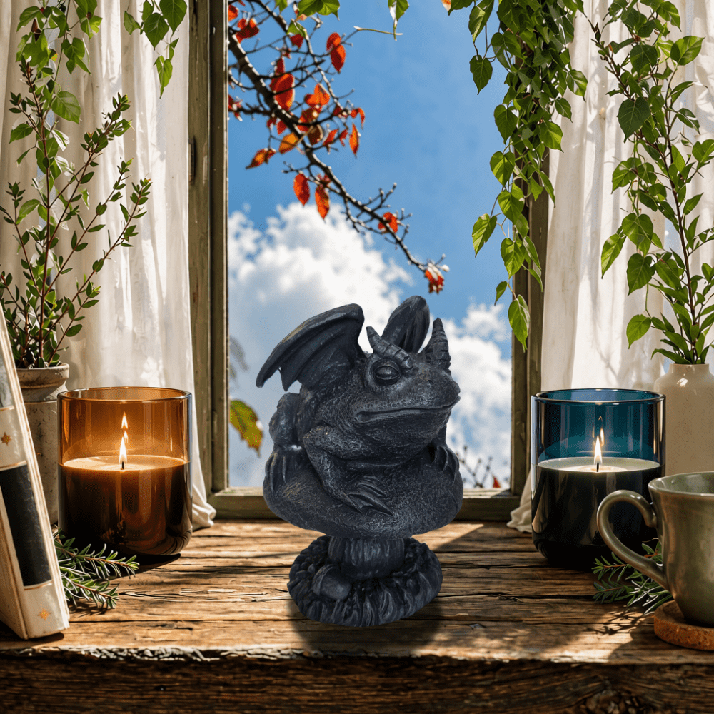 Gargoyle Toad Statue