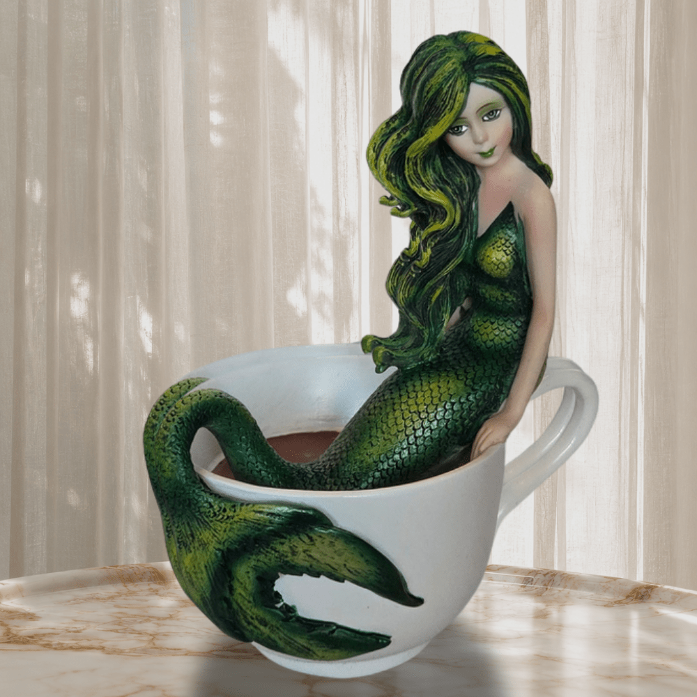 Mermaid Teacup Statue