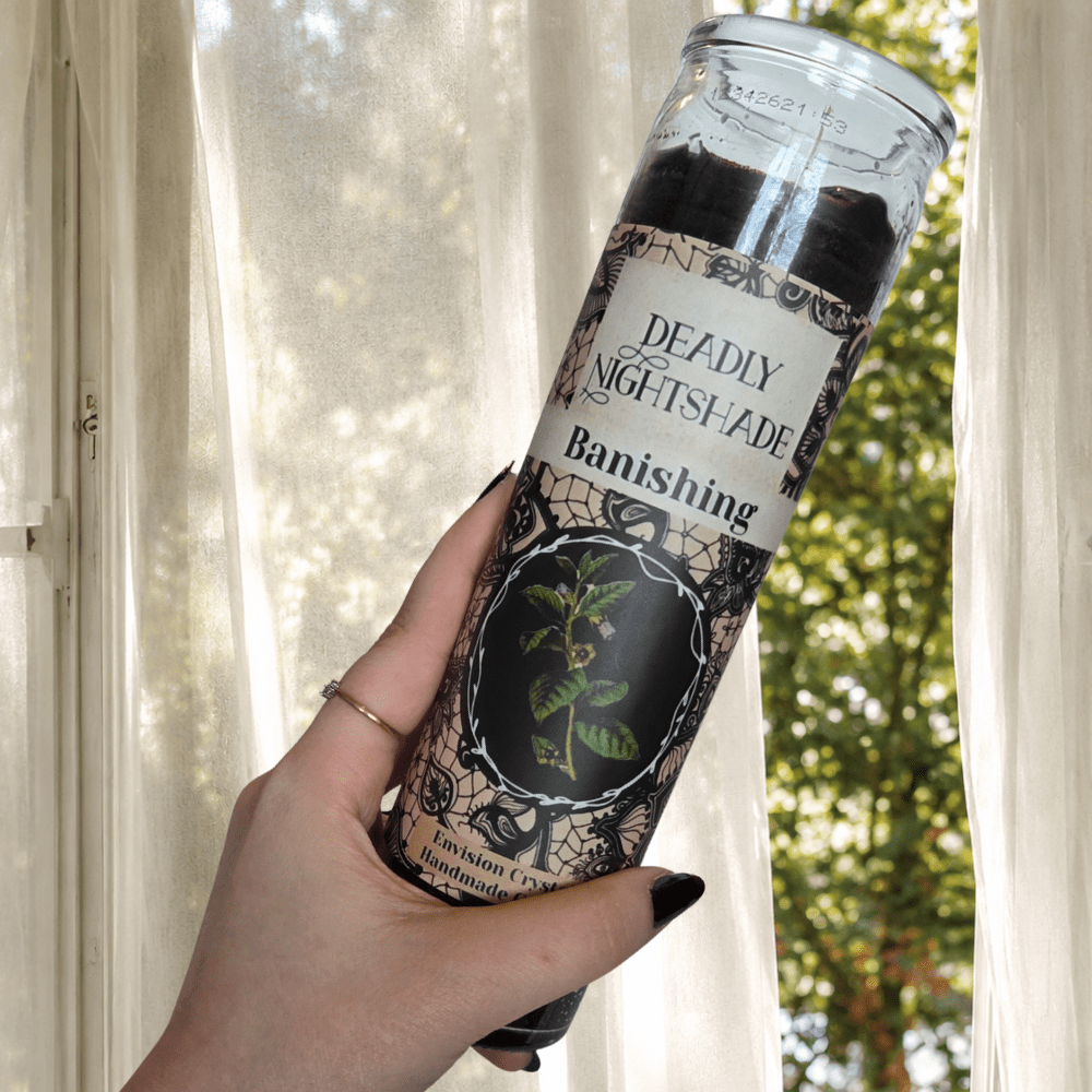 Deadly Nightshade Banishing Candle, 7-Day