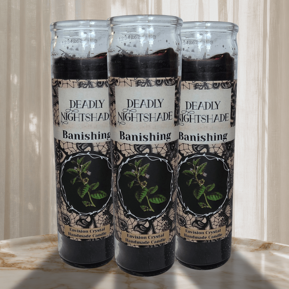Deadly Nightshade Banishing Candle, 7-Day