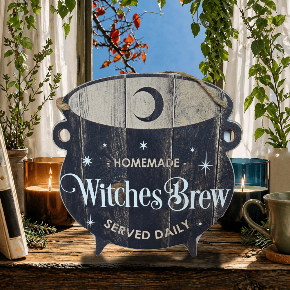 Witches Brew Wooden Sign
