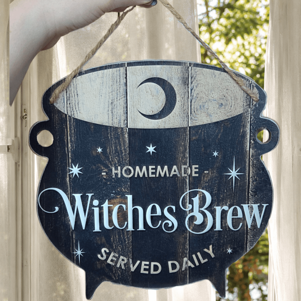 Witches Brew Wooden Sign