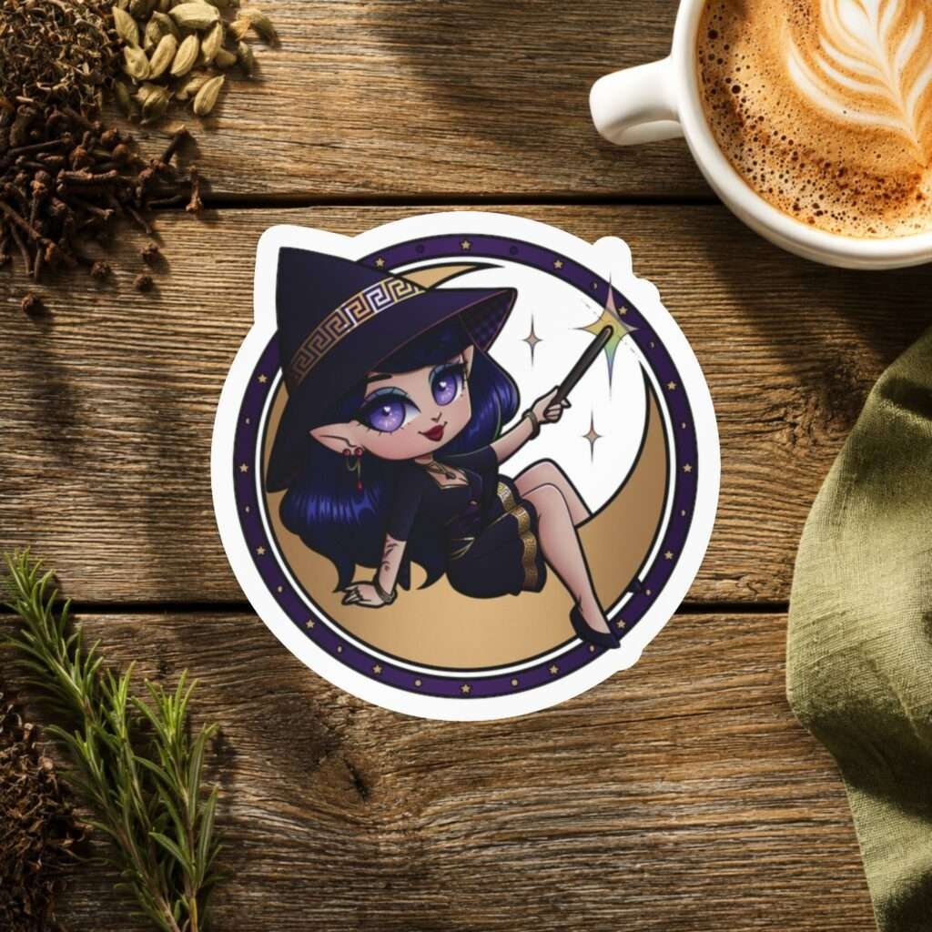 The Witchy Housewife Logo Vinyl Sticker